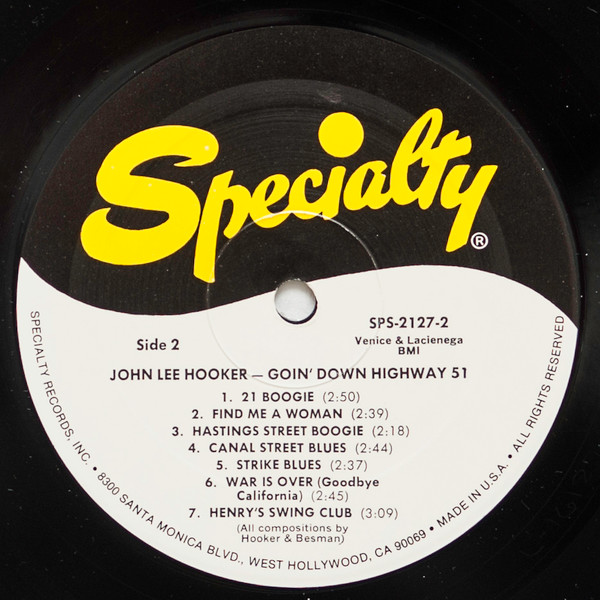 John Lee Hooker - Goin' Down Highway 51 (LP, Comp, RE)