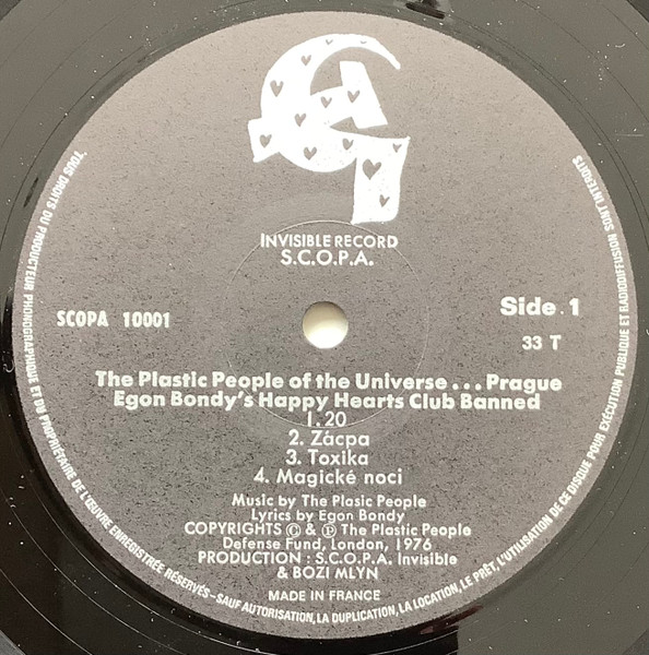 The Plastic People* - Egon Bondy's Happy Hearts Club Banned (LP, Album)
