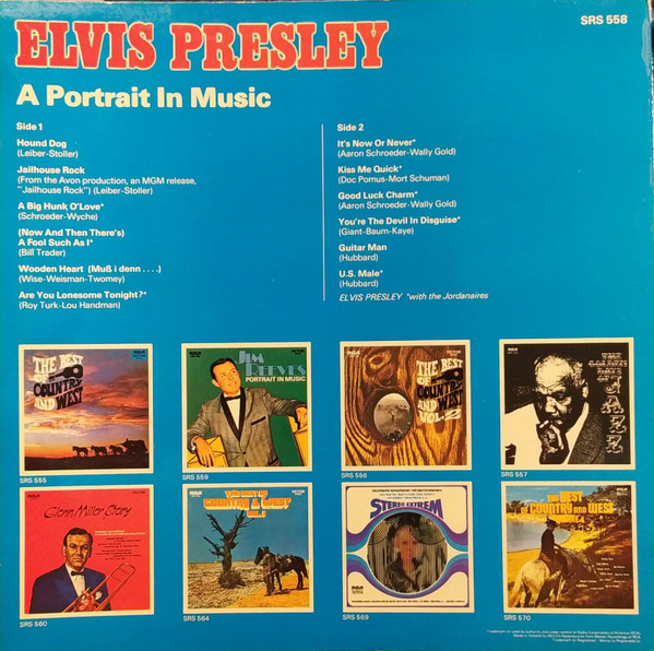 Elvis Presley - A Portrait In Music (LP, Comp)