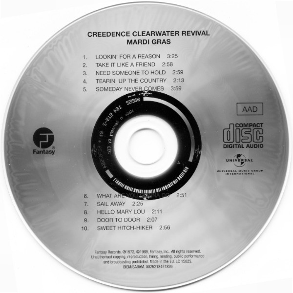 Creedence Clearwater Revival - Mardi Gras (CD, Album, RE, RM)