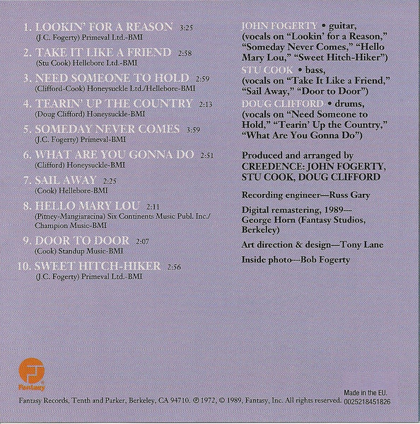 Creedence Clearwater Revival - Mardi Gras (CD, Album, RE, RM)