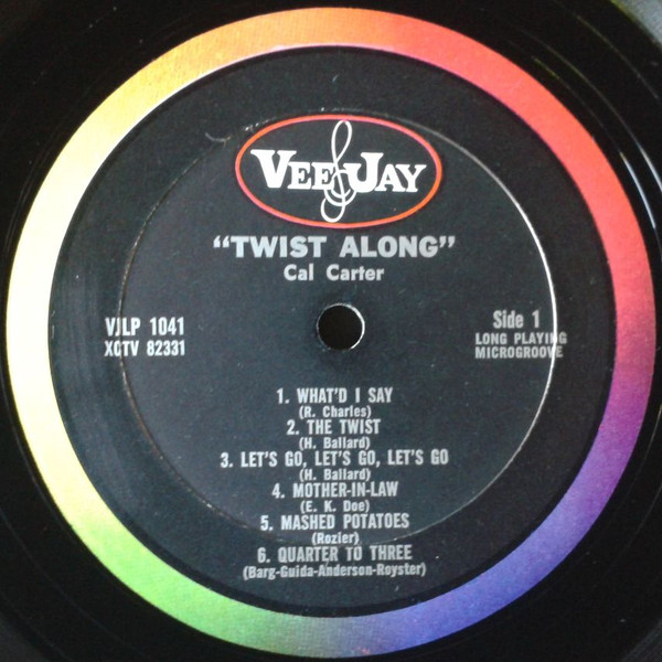 Cal Carter* - Twist Along With Cal Carter (LP, Album, Mono)