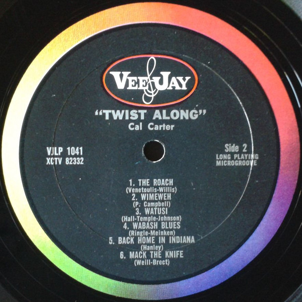 Cal Carter* - Twist Along With Cal Carter (LP, Album, Mono)