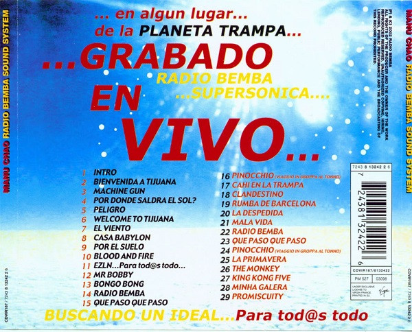 Manu Chao - Radio Bemba Sound System (CD, Album)