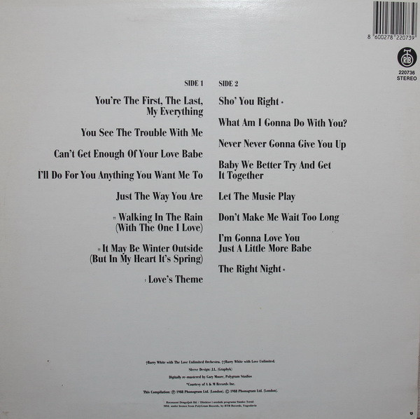 Barry White - The Collection (LP, Comp)