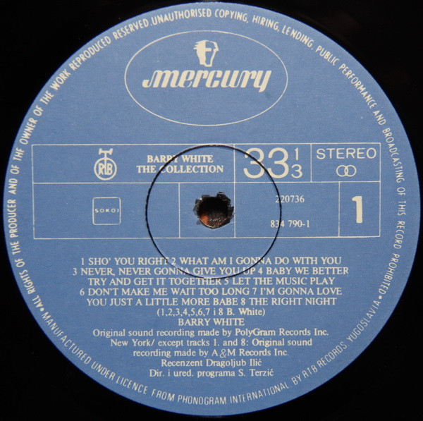 Barry White - The Collection (LP, Comp)
