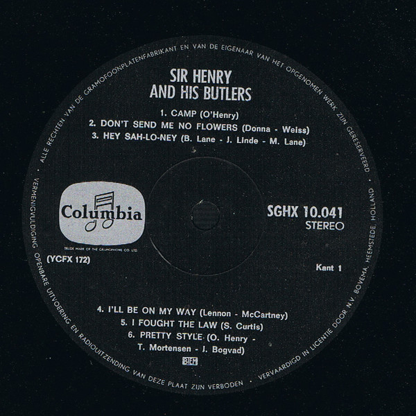 Sir Henry & His Butlers - Camp (LP, Comp)