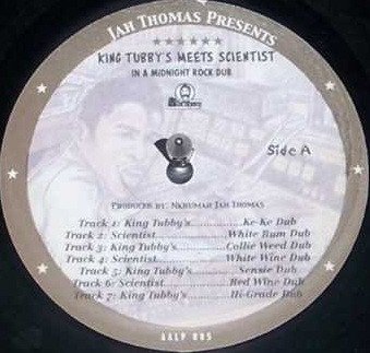 Jah Thomas Presents King Tubby & Scientist - In A Midnight Rock Dub Vol. 1 (LP, Album, RE)