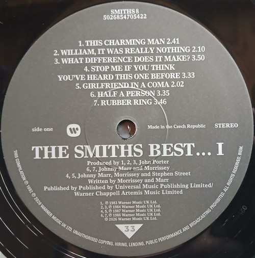 The Smiths - Best... I (LP, Comp, RE)