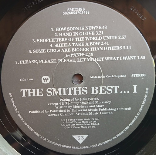 The Smiths - Best... I (LP, Comp, RE)