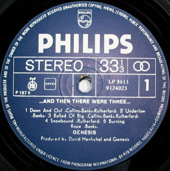 Genesis - ... And Then There Were Three... (LP, Album)