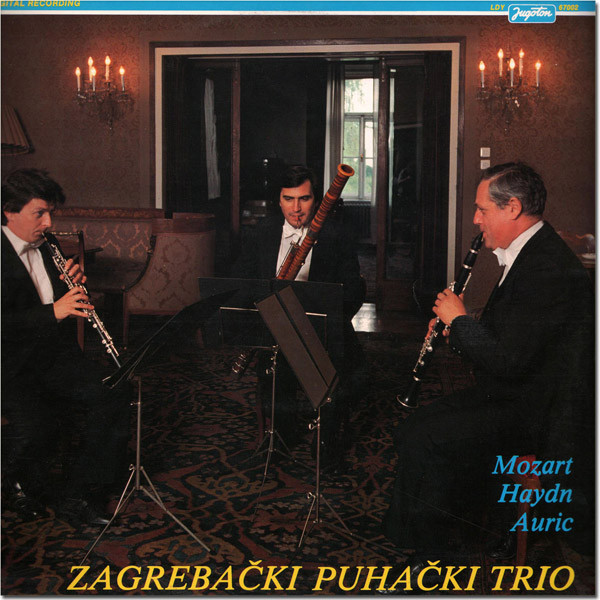 Mozart*, Haydn*, Auric* / Zagrebački Puhački Trio - Divertimento B-dur / Divertimento C-dur / Trio (LP, Album)