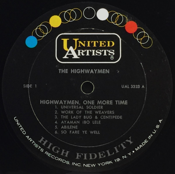 The Highwaymen* - One More Time! (LP, Album, Mono)