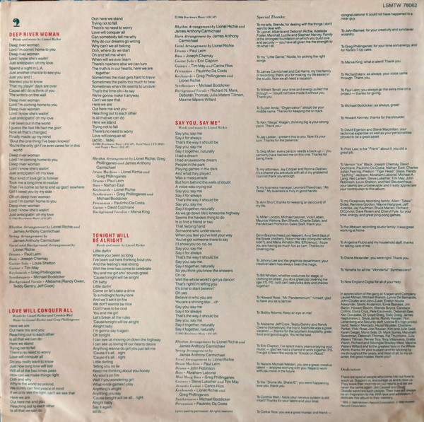 Lionel Richie - Dancing On The Ceiling (LP, Album, RE, Gat)