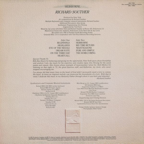 Richard Souther - Heirborne (LP, Album)