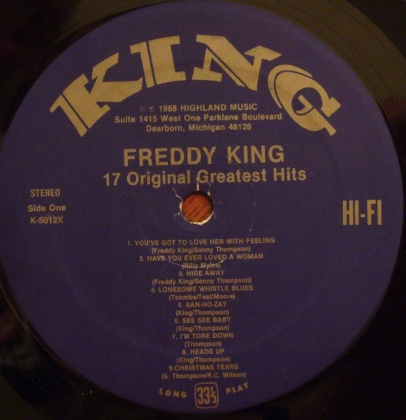 Freddy King* - 17 Original Greatest Hits (LP, Comp, RE)