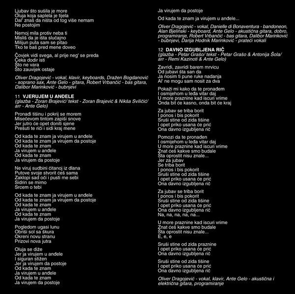 Oliver* - Samo Da Je Tu (CD, Album)