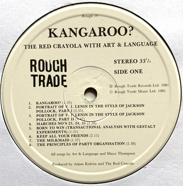 The Red Crayola* With Art & Language - Kangaroo? (LP, Album)