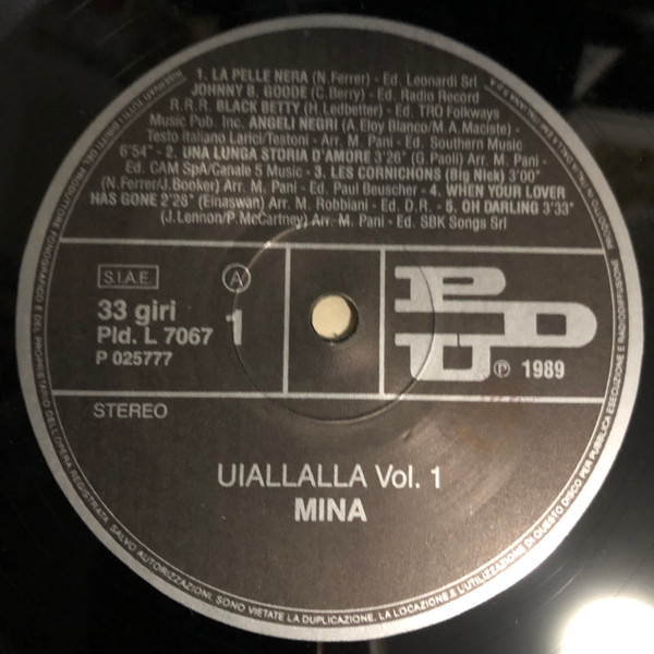 Mina (3) - Uiallalla (2xLP, Album, Gat)