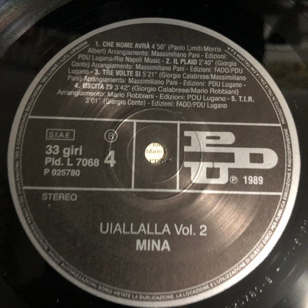 Mina (3) - Uiallalla (2xLP, Album, Gat)