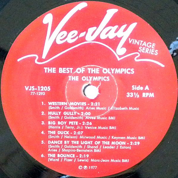 The Olympics - The Best Of The Olympics (LP, Comp, RE)