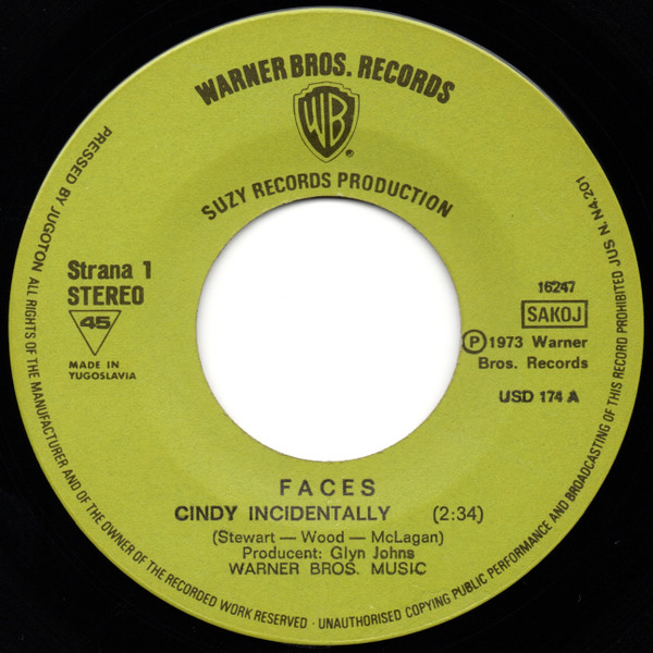 Rod Stewart & Faces (3) - Cindy Incidentally (7