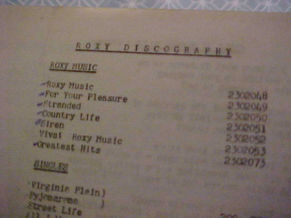 Roxy Music - Greatest Hits (LP, Comp)