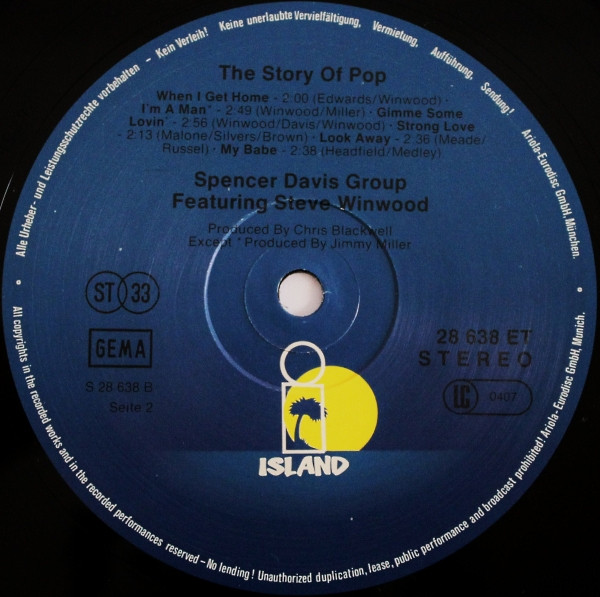 The Spencer Davis Group - The Story Of Pop (LP, Comp)