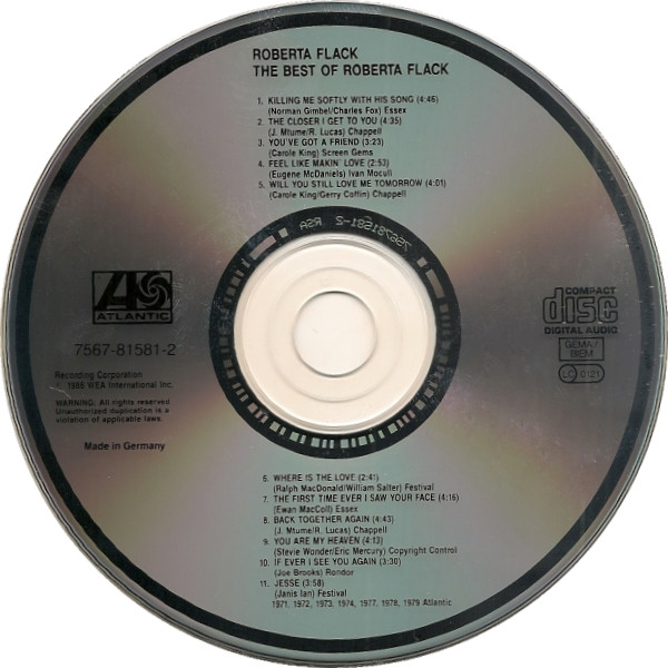 Roberta Flack - The Best Of Roberta Flack (CD, Comp, RE)