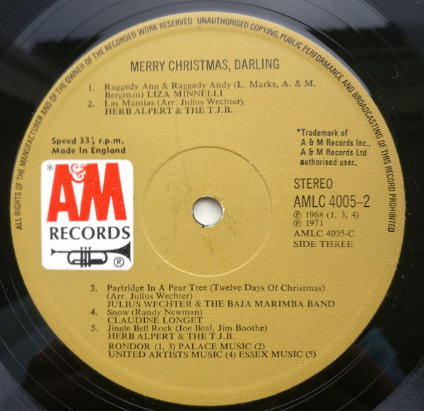 Various - Merry Christmas Darling (2xLP, Comp)
