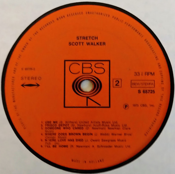 Scott Walker - Stretch (LP, Album)