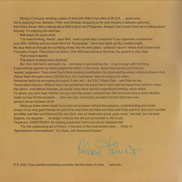 Alexis Korner And Friends* - The Party Album (2xLP, Album)