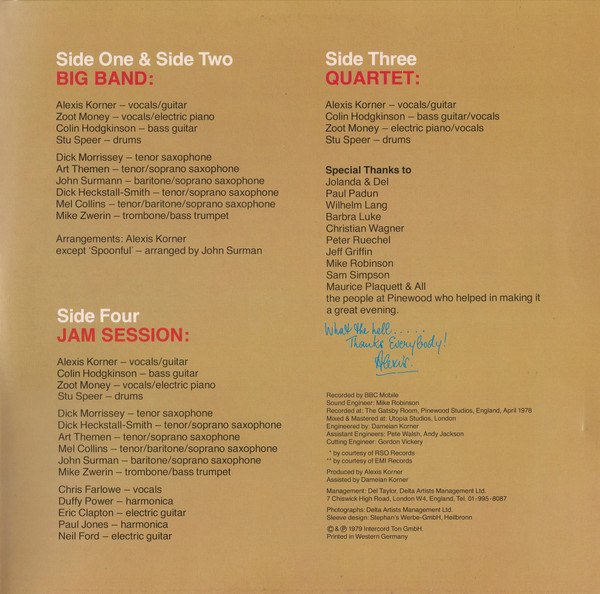 Alexis Korner And Friends* - The Party Album (2xLP, Album)