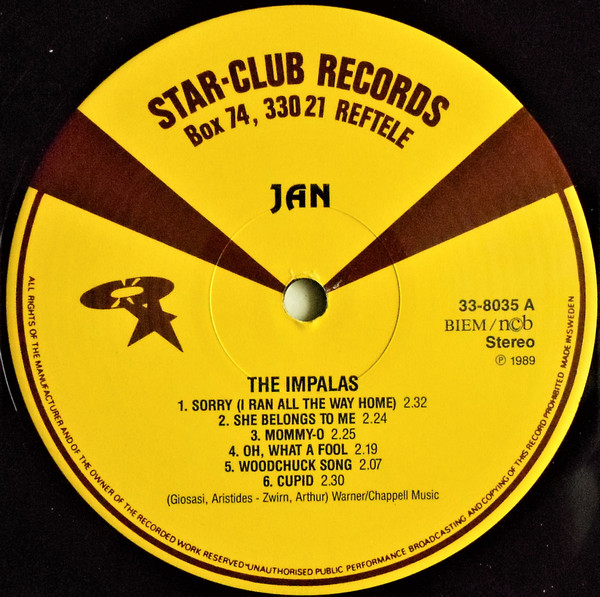 The Impalas - Sorry (I Ran All The Way Home) (LP, Album, RE)
