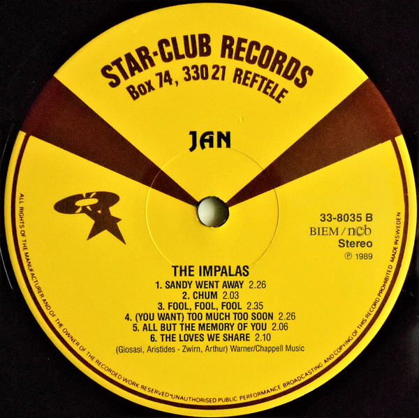 The Impalas - Sorry (I Ran All The Way Home) (LP, Album, RE)