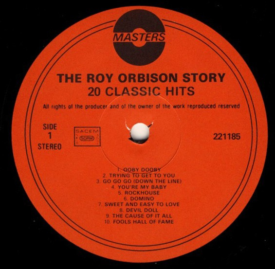 Roy Orbison - The Roy Orbison Story 20 Classic Hits (LP, Comp)