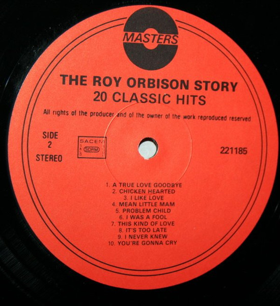 Roy Orbison - The Roy Orbison Story 20 Classic Hits (LP, Comp)