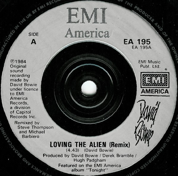 David Bowie - Loving The Alien (Re-mixed Version) (7