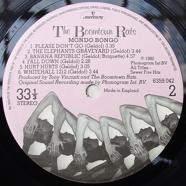 The Boomtown Rats - Mondo Bongo (LP, Album)