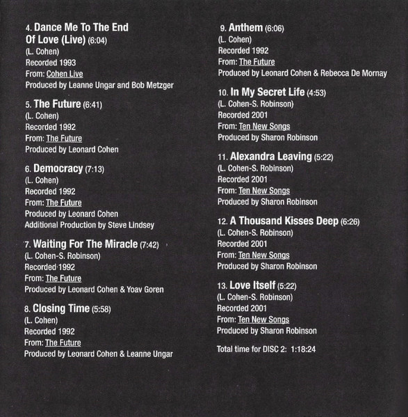 Leonard Cohen - The Essential Leonard Cohen (2xCD, Comp)