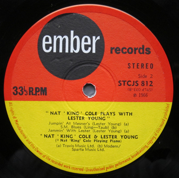 Nat King Cole, Lester Young - Nat King Cole And Lester Young (LP)