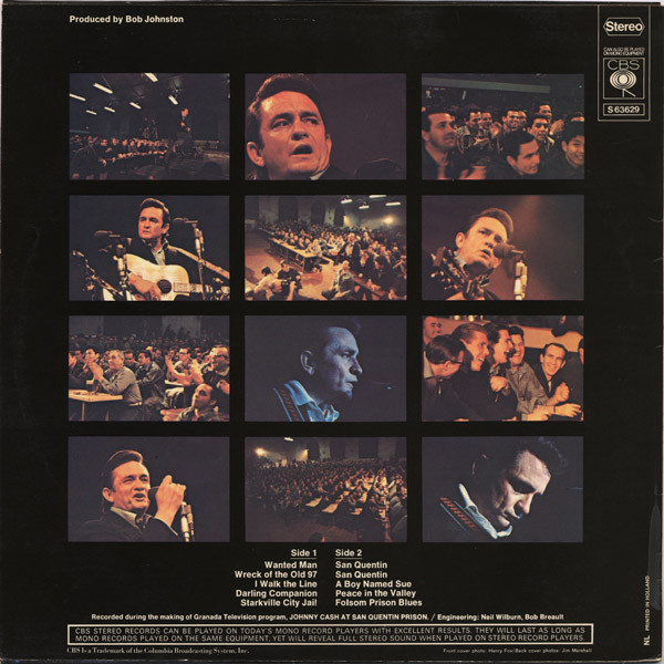 Johnny Cash - Johnny Cash At San Quentin (LP, Album)