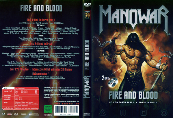 Manowar - Fire And Blood (2xDVD-V, PAL)