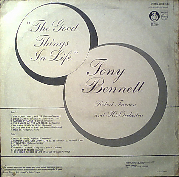 Tony Bennett - The Good Things In Life (LP, Album)