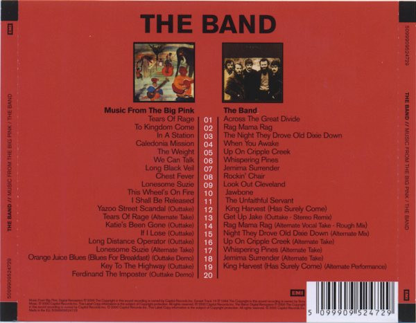 The Band - Music From Big Pink / The Band (CD, Album, RE, RM + CD, Album, RE, RM + Comp)