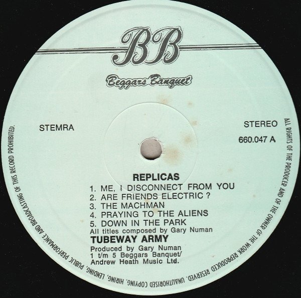 Tubeway Army - Replicas (LP, Album)