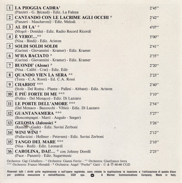 Betty Curtis - Le PiÃ¹ Belle Canzoni (CD, Comp)