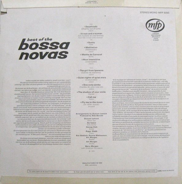 Duncan Lamont - Best Of The Bossa Novas (LP)