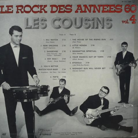 Les Cousins* - Le Rock Des Années 60 Vol.4 (LP, Comp)