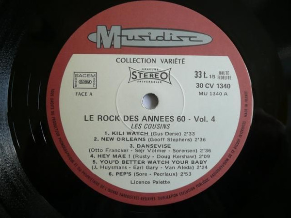 Les Cousins* - Le Rock Des Années 60 Vol.4 (LP, Comp)